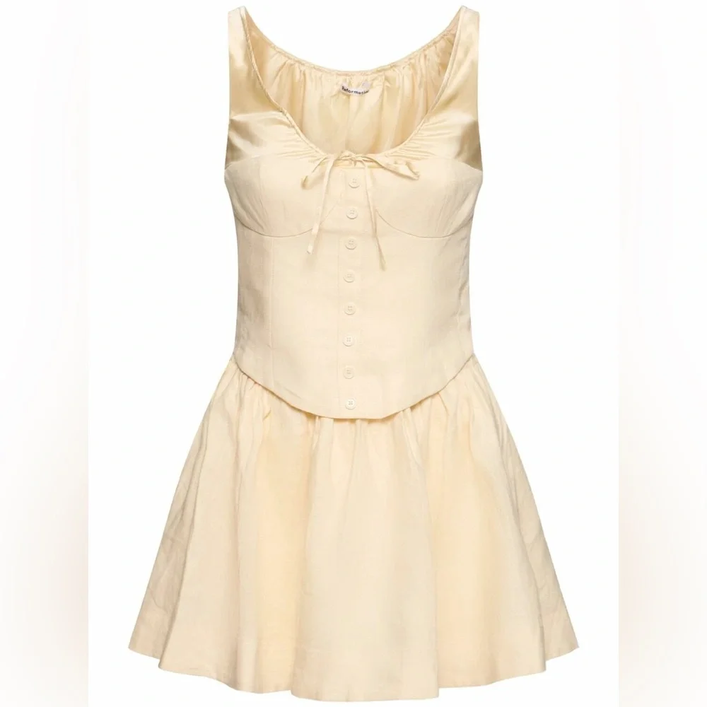 REFORMATION Evy Linen Two Piece Set